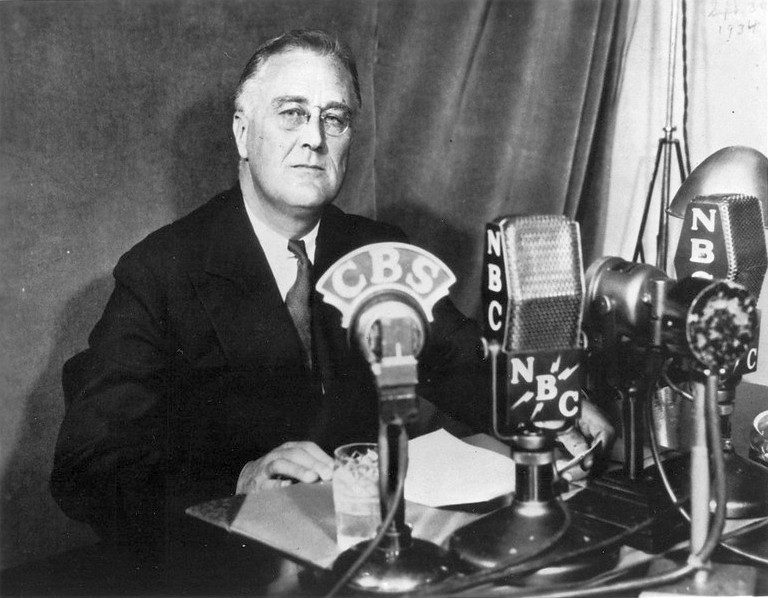 FDR Radio Fireside Chat, FDR Library