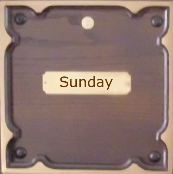 Columbarium Niche with Plate Sunday
