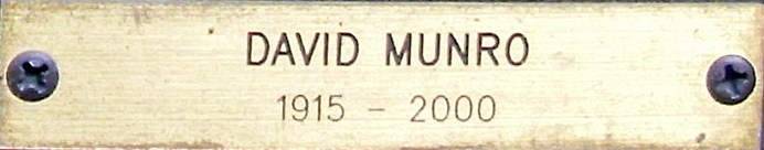 Plate DAVID MUNRO