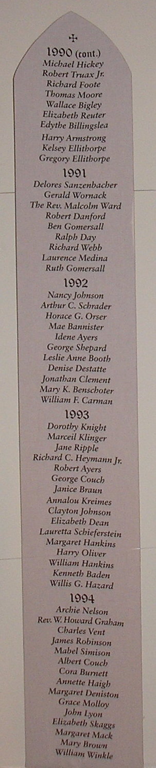 Necrology Panel 1990-1994