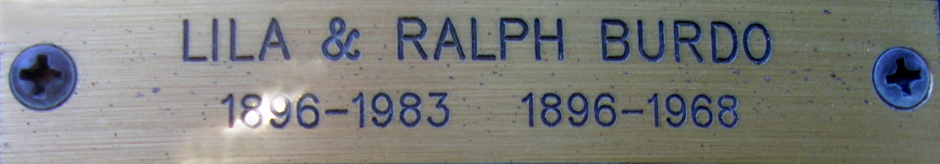 Plate LILA RALPH BURDO